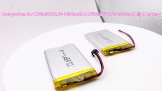 604070 3.7v 2000mAh VS 804070 3.7v 3000mAh リポバッテリーセル