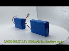 ソーラーリチウムポリマー電池セル 803450-2P 3.7v 3000mAh 11.1wh
