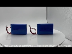 再充電可能なリポリマー電池 803450-2s 7.4v 1500mAh バッテリーパック
