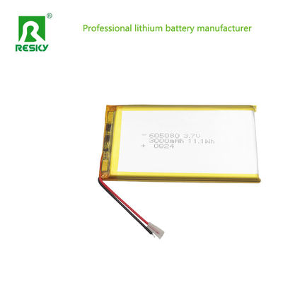 購入 充電可能なリチウムポリマー電池セル 3.7V 3000mAh 605080 パワーバンク用 online manufacture