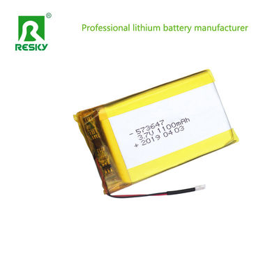 購入 プリズマ式ポケット リチウムポリマー電池セル 573647 553450 3.7V 1100mAh 電源貯蔵電池 online manufacture