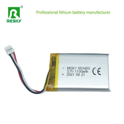 購入 LP553450 3.7V 1100mAh スマートウォッチ用 リチウムポリマーバッテリー オンライン製造