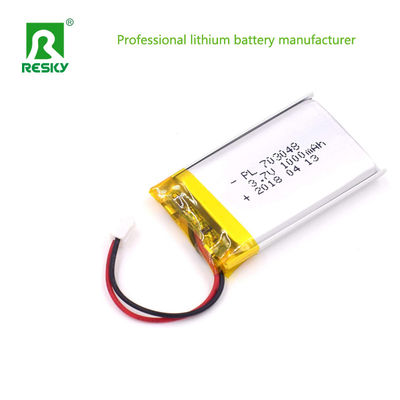 購入 ソーラーリチウムポリマー電池セル 703048 1000mAh 3.7V online manufacture
