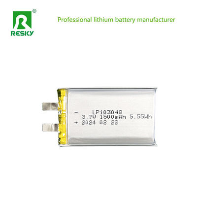 購入 103048 リチウムポリマー電池セル 3.7V 1500mAh 5.55wh フラットリポリマー電池 online manufacture