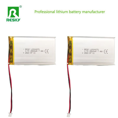 購入 604070 リチウムポリマー電池セル 3.7v 2000mAh パワー リポ電池 消費者向け online manufacture