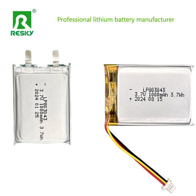 購入 再充電可能なリチウムポリマー電池 リポ電池 803040 3.7V 1000mAh online manufacture