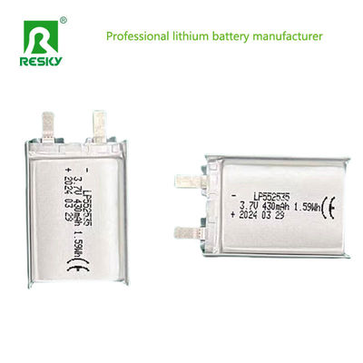 購入 カスタマイズされたリポ電池 552535 3.7V 430mAh 400mAh パワー online manufacture