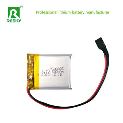 購入 603035 リチウムポリマー電池セル 3.7V 600mAh リチャージ可能なリポリマー電池 online manufacture