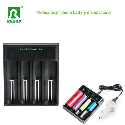 購入 4 スロット 再充電可能なスマートバッテリー 充電器 4.2V 2A 18650 リチウムイオン Ni-MH Ni-CD バッテリー online manufacture