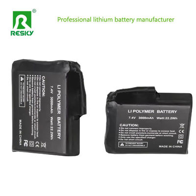 購入 1S1P 加熱リチウム電池 3.7V 3000mAh リチウムイオン電池 加熱帽子用 online manufacture