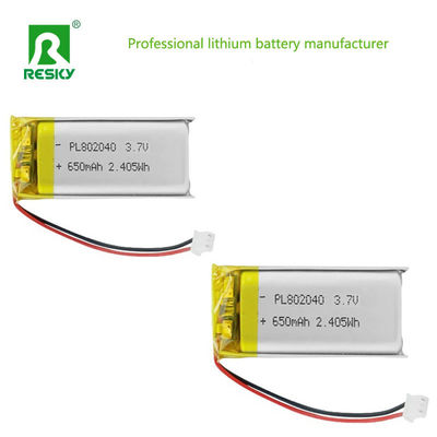 購入 Power Lithium Cell 802045 3.7V 750mAh Rechargeable Lithium Ion Polymer Battery For Smart Device オンライン製造