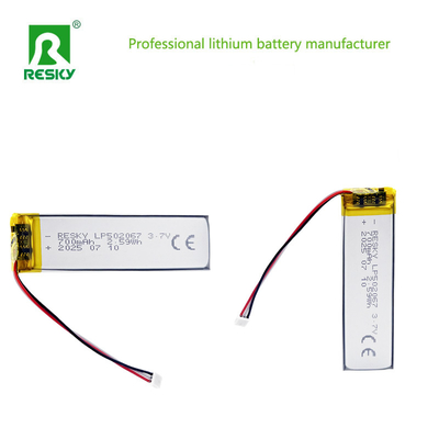 購入 Power Lithium Battery 502065 3.7V 700mAh Rechargeable Battery Cell For Smart Watch オンライン製造
