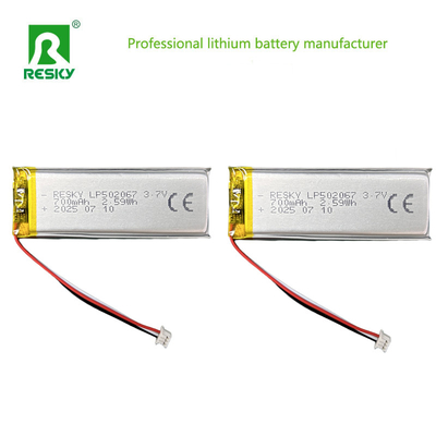 購入 再充電可能なリチウムリポバッテリー 502067 3.7V 700mAh リチウムセル 手持ちの美容器用 オンライン製造