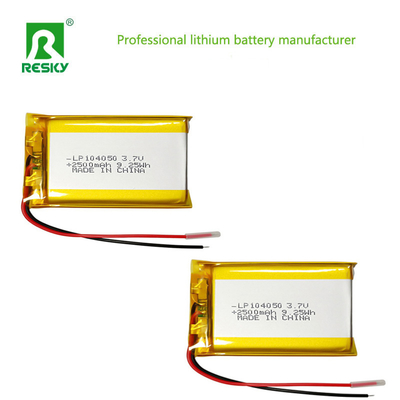 購入 Li-Ionバッテリー 104050 3.7v 7.4v 2500mAh 9.25wh 充電式リチウムポリマー電池 補聴器用 オンライン製造