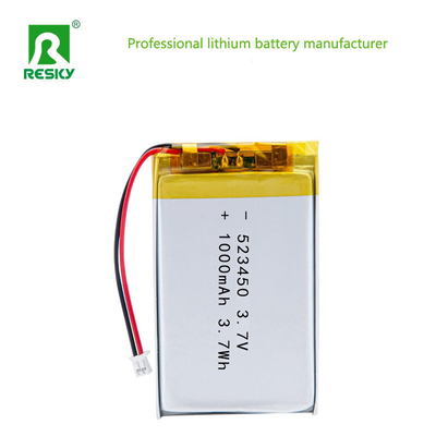 購入 パワー リチウム電池 セル 523450 3.7v 1000mAh 3.7Wh リ充電可能なリポリマー電池 オンライン製造