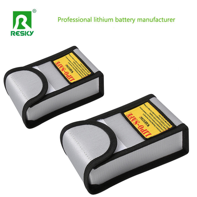 購入 銀色 防火 防爆 RCドローン リチウム電池パック 安全充電バッグ 55x90x140mm オンライン製造