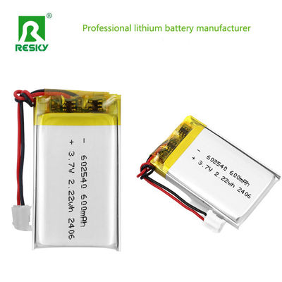 購入 リチウムポリマー電池セル 602540 600mAh 3.7V 2.22Wh 医療用モニター用ソーラーLipoバッテリー オンライン製造