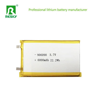 購入 パワー リポ バッテリー 906090 3.7v 6000mAh 22.2wh リチャージ可能なリチウムイオンポリマー バッテリー スマートロック用 オンライン製造