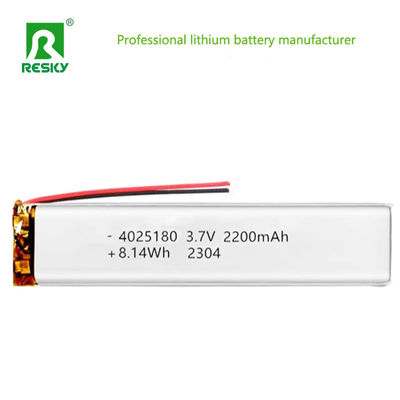 購入 Lithium Ion Polymer Battery 4025180 3.7v 2200mAh 8.14wh Rechargeable Li-ion Battery Cell オンライン製造