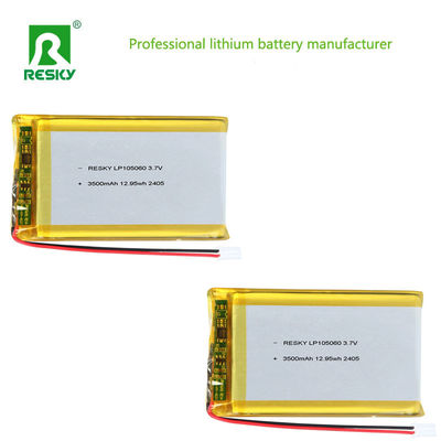 購入 Lithium Ion Battery Cell LP105060 3.7V 3500mAh 12.95wh Solar Rechargeable Lip Battery Pack オンライン製造