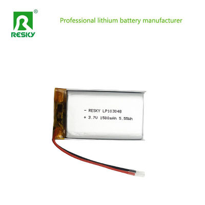 リチウムポリマーバッテリーセル 3.7V 1500mAh 103048 デジタルデバイス用