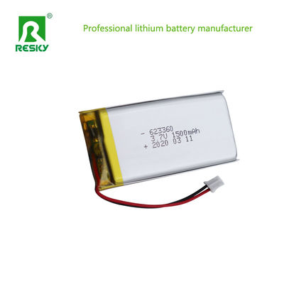 フラット充電可能なリチウムポリマーバッテリーセル 1500mAh 603060 3.7v Bluetooth スピーカー用