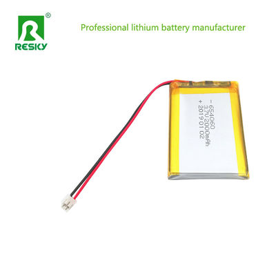 ソーラーリチウムポリマー電池セル 3.7V 604060 654060 2000mAh 電池 携帯交換装置