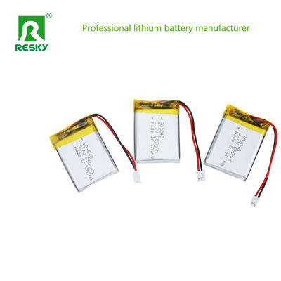 リチウムポリマー電池セル 3.7V 603040 750mAh 3Dランプのための充電電池