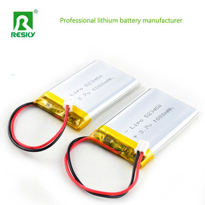 リチャージ可能なリチウムポリマーバッテリーセル 523450 1000mAh 通信機器のために