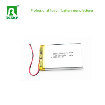 リポリチウムポリマー電池セル 604070 2000mAh 3.7V 7.4wh ポータブルメディアプレーヤー用
