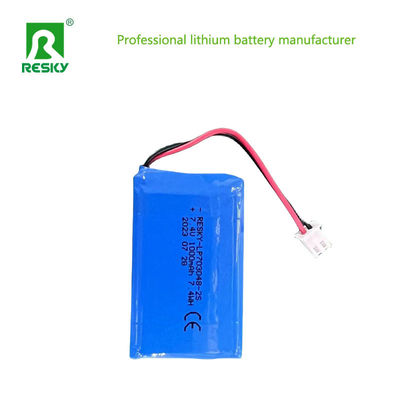 緊急用ライト リチウムポリマー電池 703048-2s 7.4V 1000mAh 7.4wh