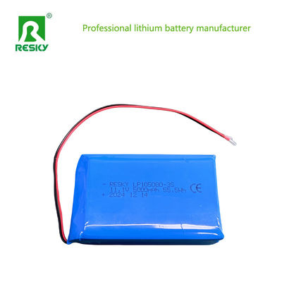 ソーラーリポリマー電池セル 105080 3S 11.1V 5000mAh リモコンボート用