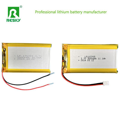 太陽電池 103765 3.7V 7.4V 3000mAh 11.1wh Jstコネクタ付き