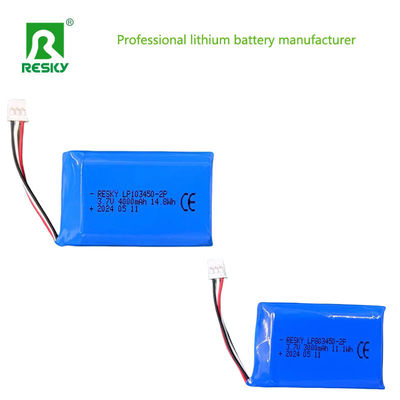 平面リチウムポリマー電池セル 803450 2p 3.7V 1500mAh 3000mAh パワー電池