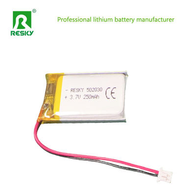 リチウムポリマー リポバッテリーセル 502030 3.7v 250mAh Bluetooth スピーカー用