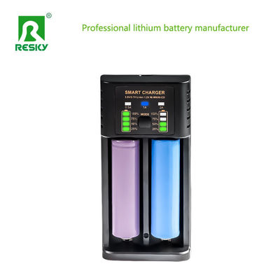 USB充電式バッテリー充電器 4.2V 500mA 1A 2A 18650 26650 21700 14500