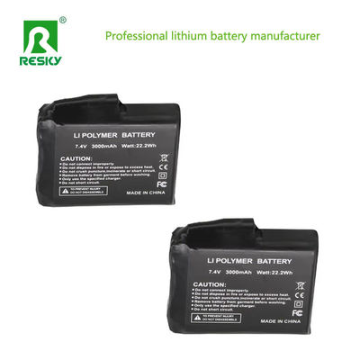 暖かい手袋 リ充電可能なリポリマー電池 3.7V 4000mAh