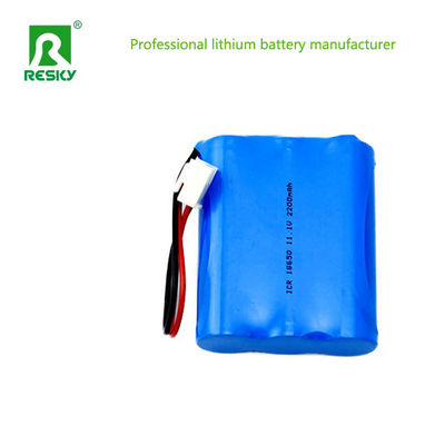 再充電可能なリチウムイオンバッテリーパック 18650 11.1V 2200mAh