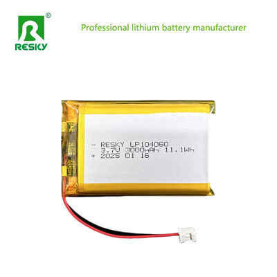 3.7V リチウムポリマーバッテリーパック 104050 104060 3000mAh リチウムイオンバッテリー