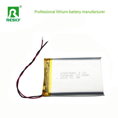 854565 リチウムポリマー電池 3400mAh 3.7V ポケット リポリミア電池