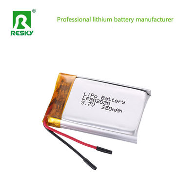 充電可能な電源 リチウム電池セル 502030 3.7V 250mAh リポ電池 スマートウォッチ用