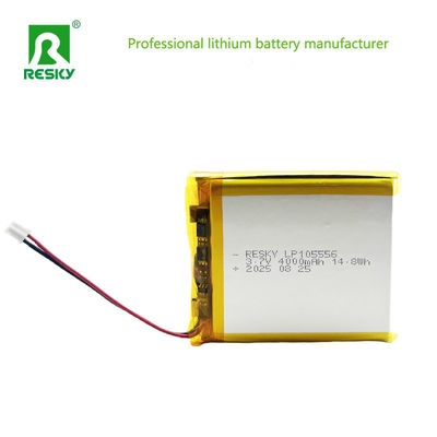 リチウムイオンセル 105556 3.7v 4000mAh 14.8wh リチャージ可能なリチウムイオンポリマーバッテリー