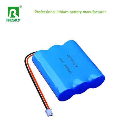 リチウムイオン電池パック 11.1V 3s 18650 2600mAh 28.86wh リチャージ可能な電池